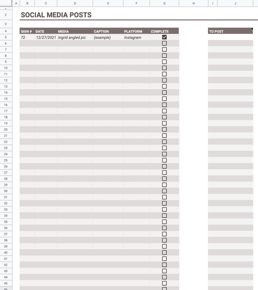 
                  
                    Master Spreadsheet Template
                  
                